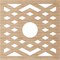 Ekena Millwork Chevron Wood Fretwork Pierced Ceiling Medallion, Alder, 38"OD x 9 7/8"ID x 3/8"T CMWP38X38X0375CHAL - alternate 2